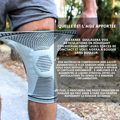 Soulagez instantanément la douleur au genou sans chirurgie ni injections avec FlexKnee  Pro™